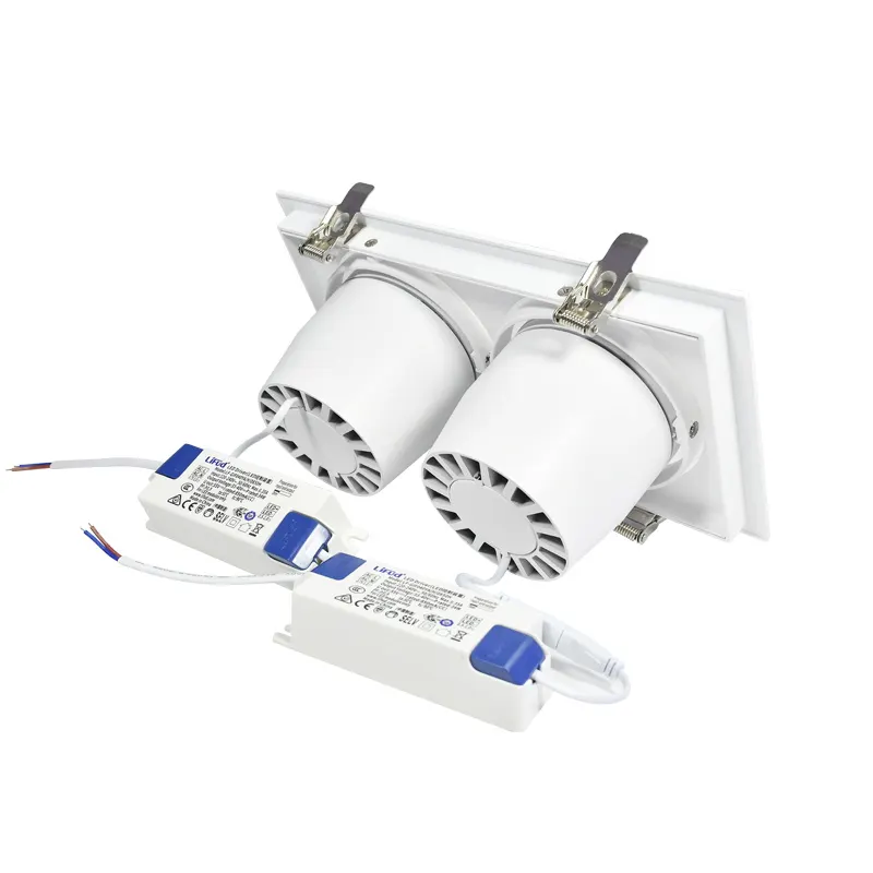 Anti-Glare Adjustable Recessed COB LED Downlight 3CCT Selectable