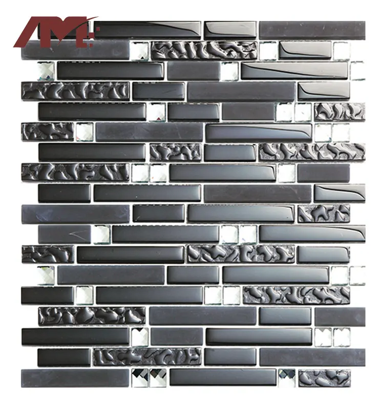 Green Glossy Glass Mosaic Tile 300x300mm
