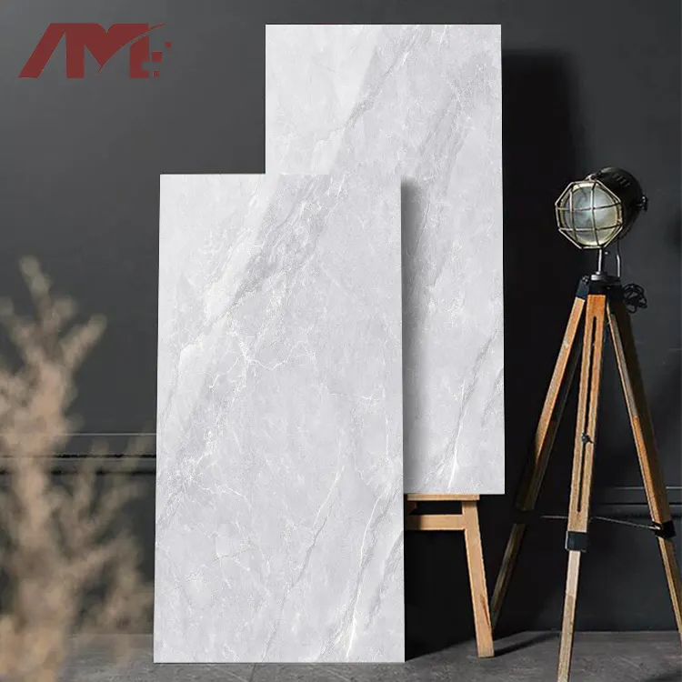 Marble-Look Polished Sintered Stone Slab 750x1500mm product sample