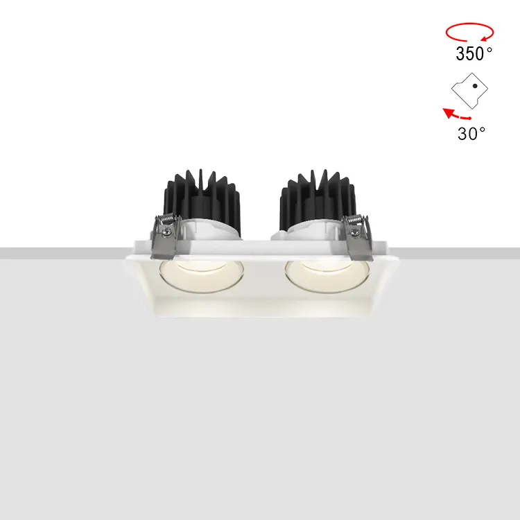 Dimmable Recessed Aluminum LED Downlight 10-25W