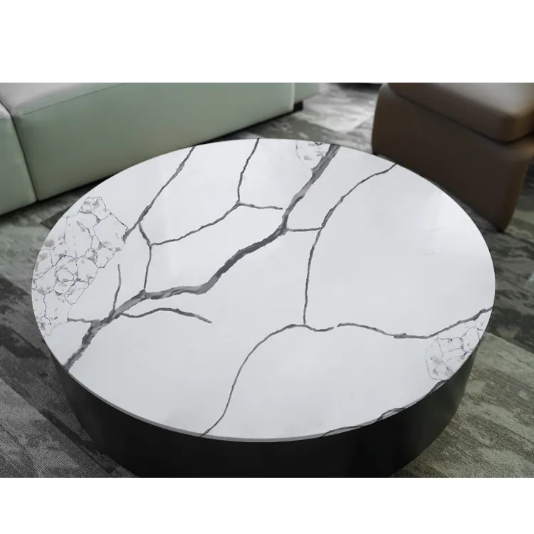 Calacatta White Engineered Quartz Slab 3200x1600mm