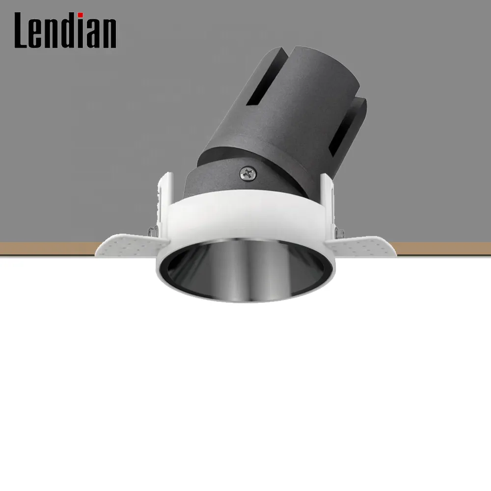 Trimless Recessed Aluminum LED Downlight 9-12W 90-260V