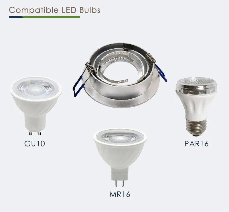 Recessed Aluminum Downlight Housing IP44