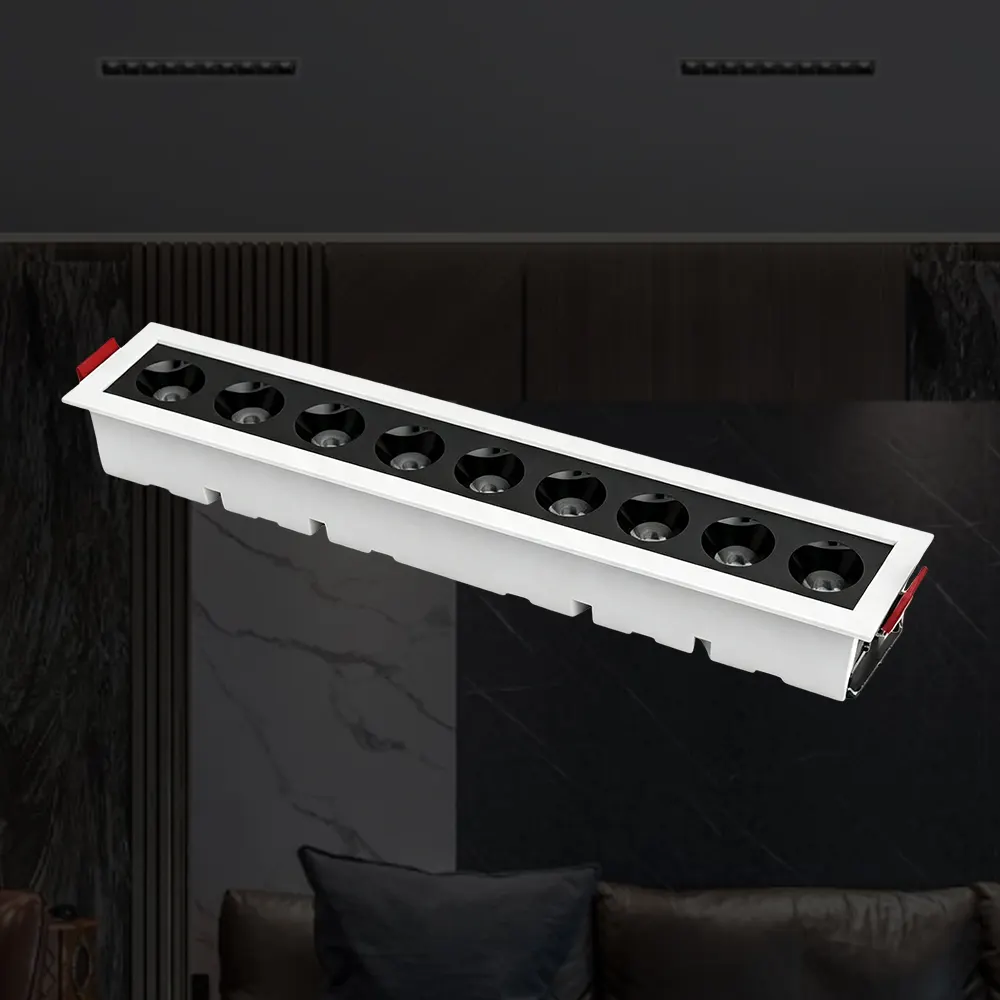 Anti-Glare Dimmable Aluminum LED Grille Spotlight 10-30W product sample