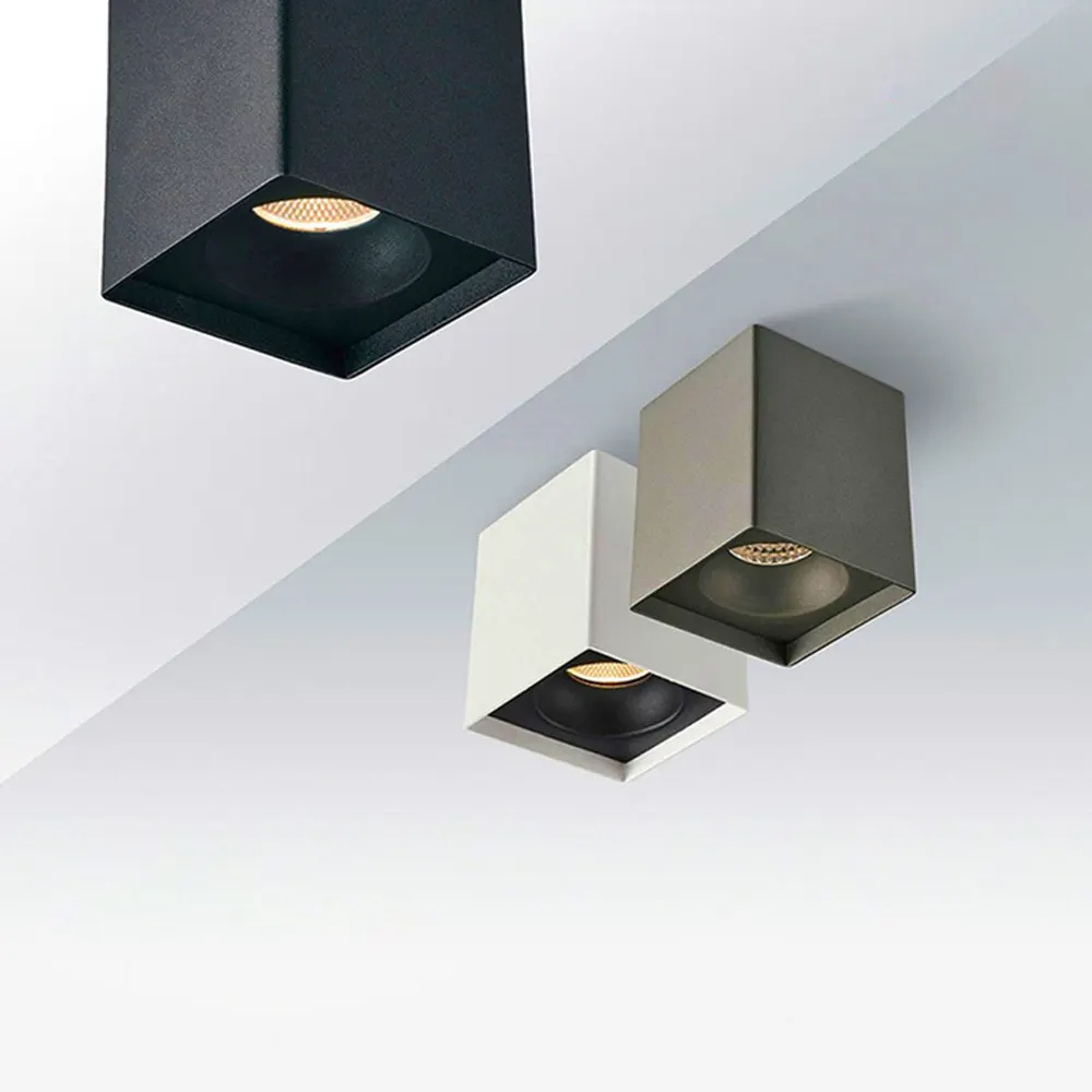 Anti-Glare Rotatable Surface-Mounted Square LED Downlight 7/15W