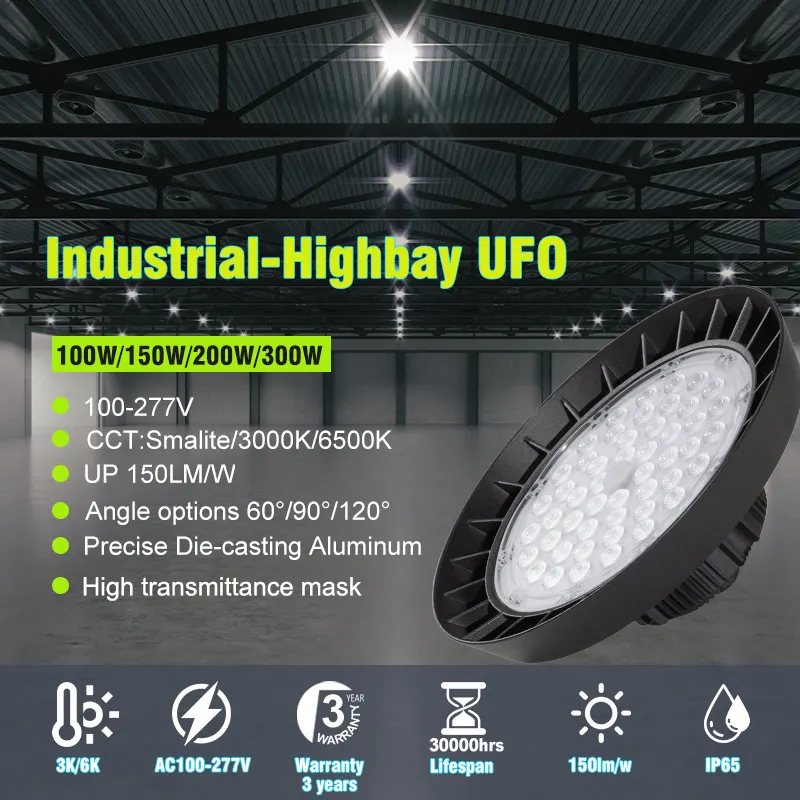 Aluminum UFO LED High Bay Light 100-300W