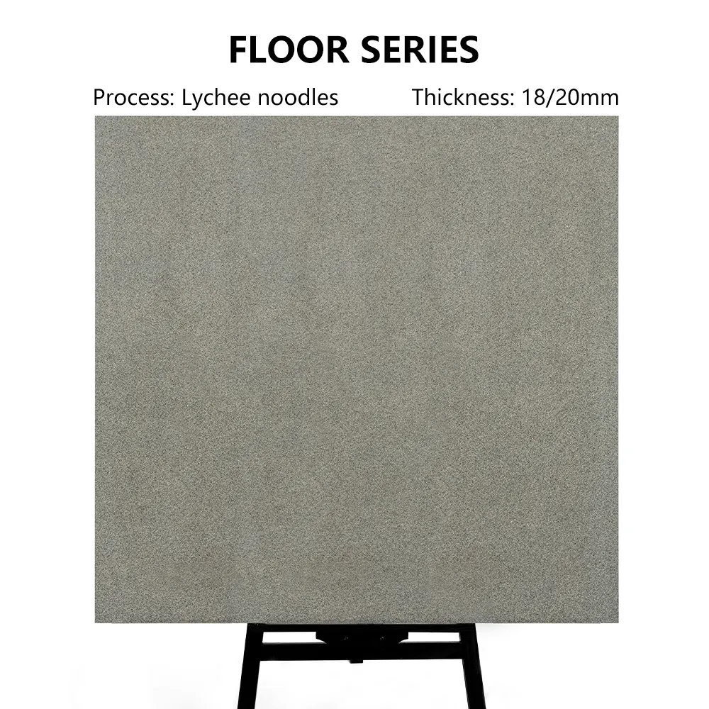 Non-Slip Stone-Look Porcelain Exterior Wall Tile 600x600mm