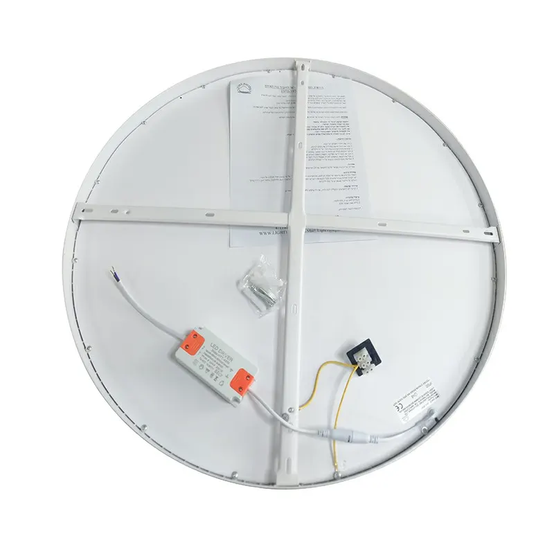 Surface-Mounted Round Aluminum LED Panel Light 60x60