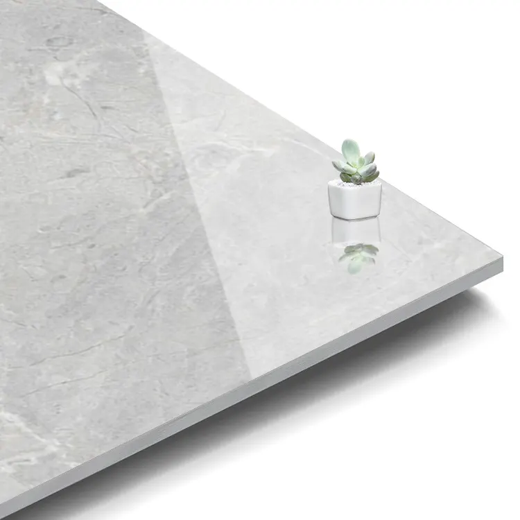 Marble-Look Glazed Polished Porcelain Tile 600x600mm