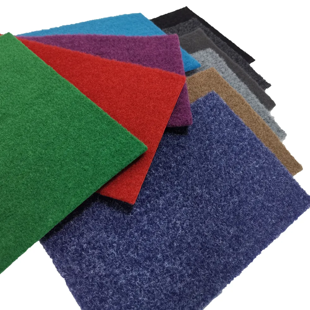 Nonwoven Velour Dark Gray Polyester Exhibition And Event Carpet 4-8mm Thick
