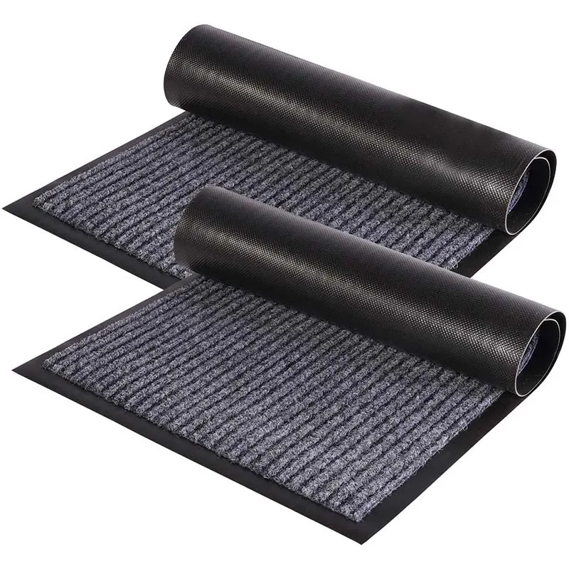 Polyester Entrance Door Mat 4-8mm Thick With PVC Backing
