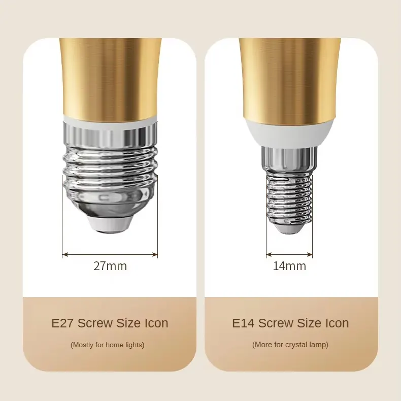 Aluminum Acrylic LED Bulb 5W E27/E14 3CCT Selectable