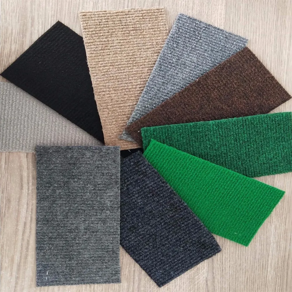 Nonwoven Ribbed Polyester Exhibition And Event Carpet 2-6mm Thick