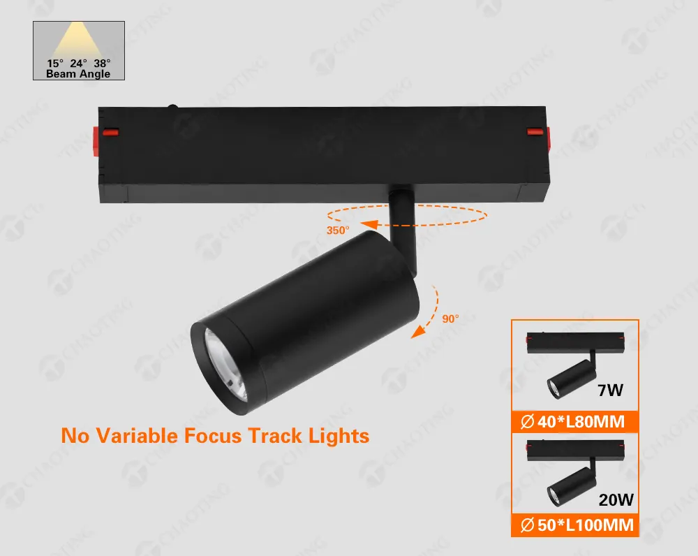 Rotatable Tuya Zigbee Magnetic COB LED Track Spotlight 7/20W