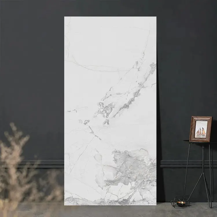 Non-Slip Carrara White Matte Ceramic Outdoor Tile 600x1200mm