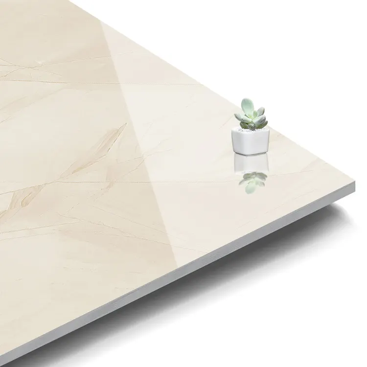 Stone-Look Polished Porcelain Floor Tile 600x600mm