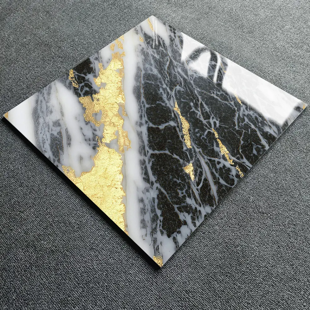 Marble-Look Porcelain Floor Tile 600x600mm