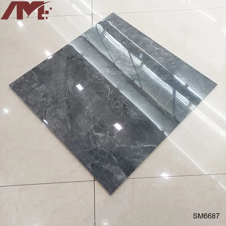 Marble-Look Porcelain Floor Tile 600x600mm