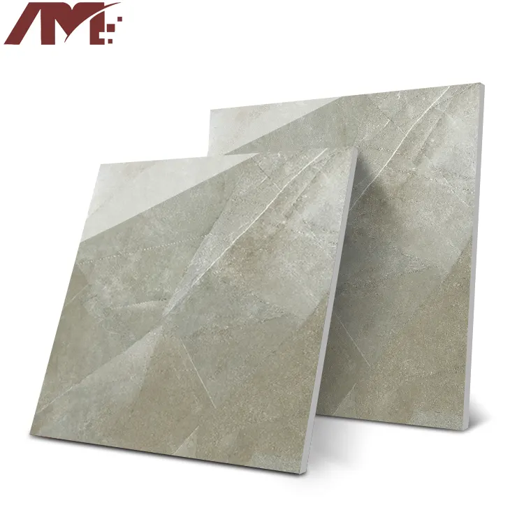 Stone-Look Glossy Porcelain Floor Tile 600x600mm