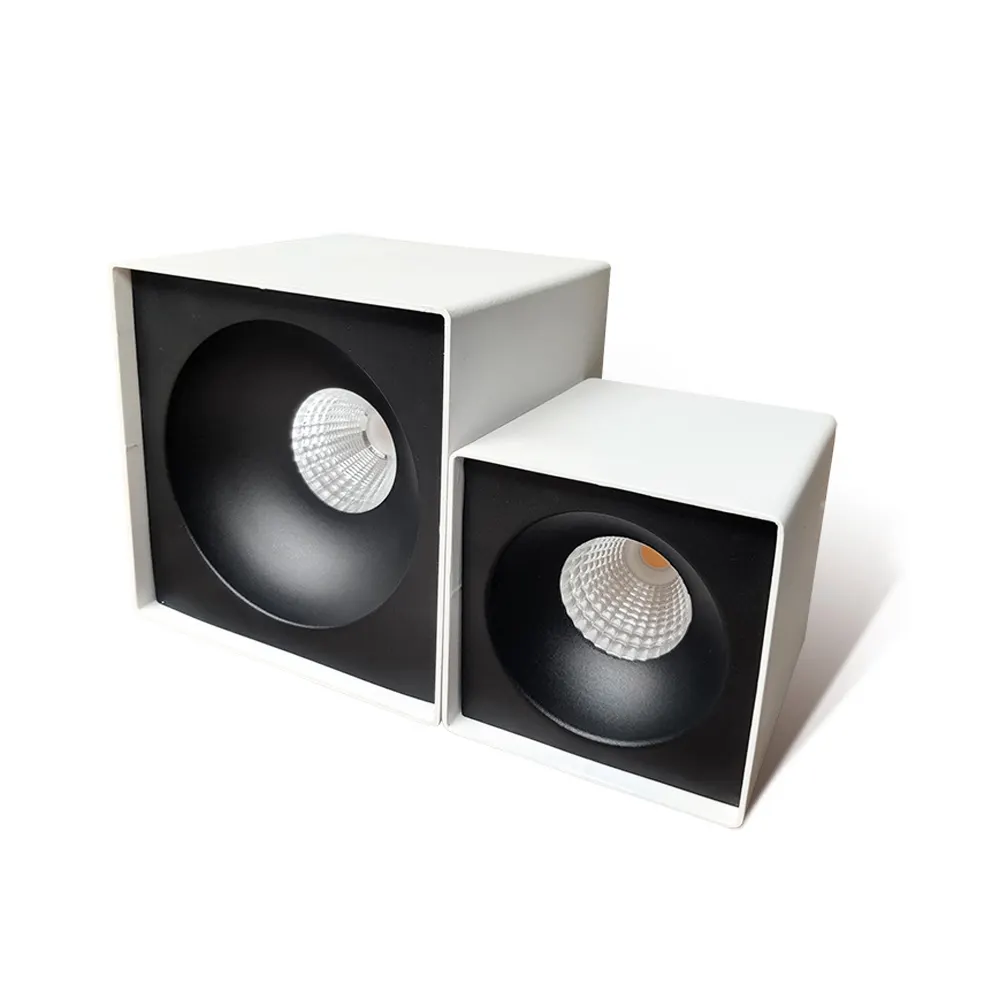 Anti-Glare Rotatable Surface-Mounted Square LED Downlight 7/15W