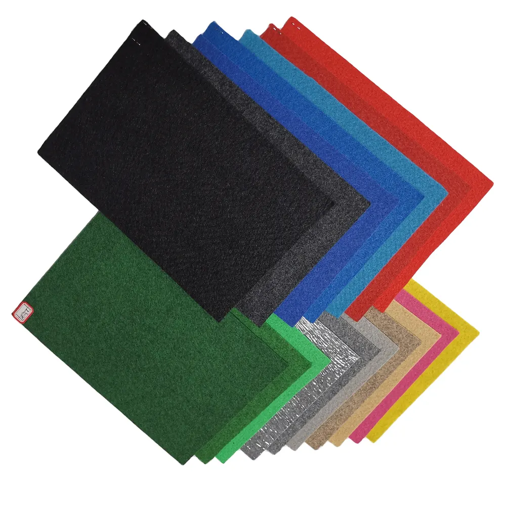 Nonwoven Red Polyester Exhibition And Event Carpet 1-4mm Thick