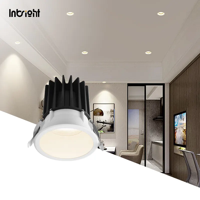 Anti-Glare Recessed Aluminum COB LED Downlight 8-28W IP65 product sample