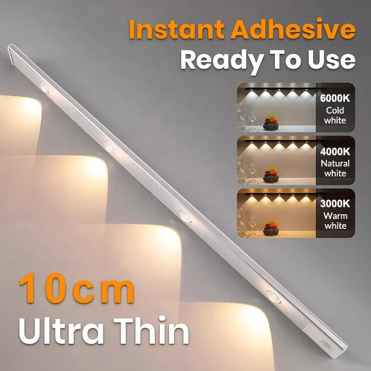 Motion-Sensor Rechargeable Slim Smart LED Cabinet Light 2W