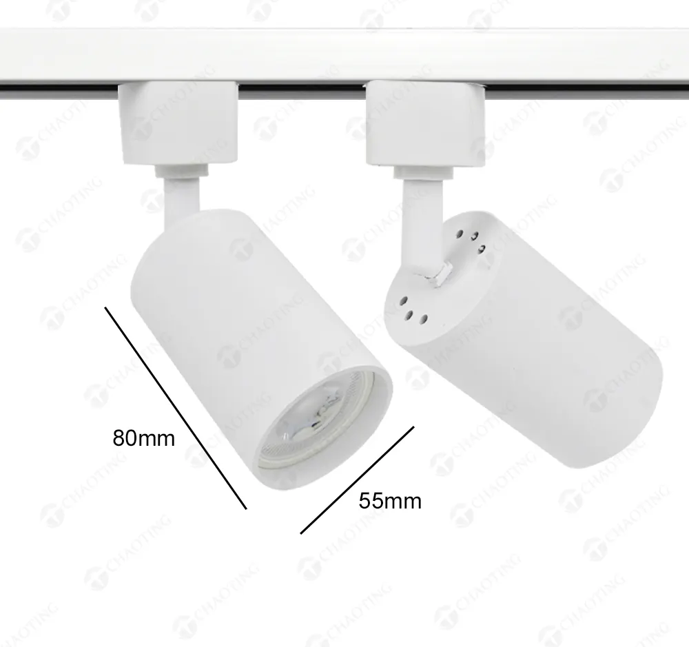Aluminum Track Spotlight Housing MR16/GU10 110-265V