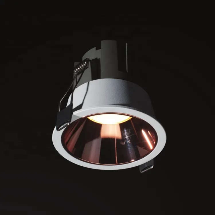 Anti-Glare Round Aluminum COB LED Downlight Black/White 6W