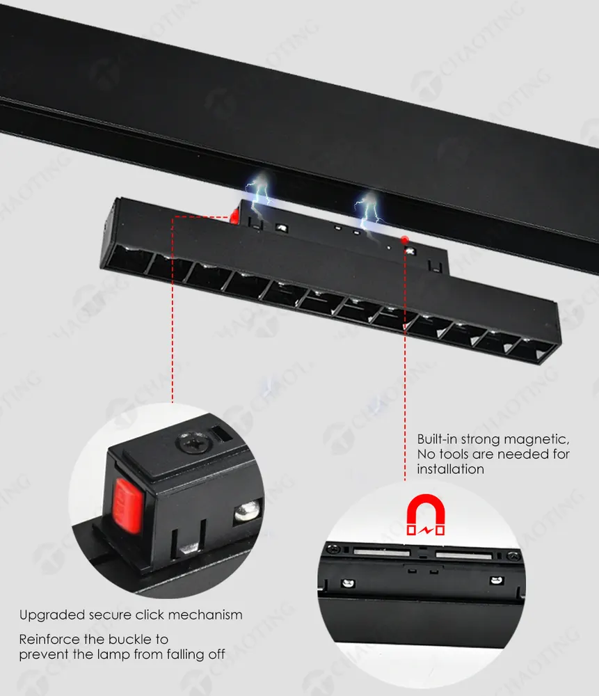 48V Smart Magnetic LED Track Lighting System