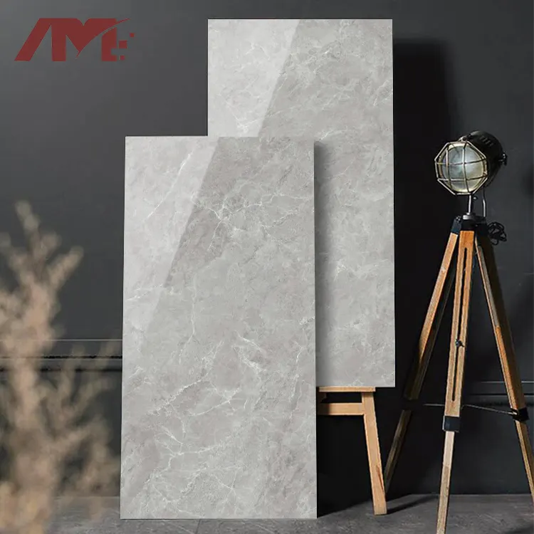 Marble-Look White Polished Sintered Stone Slab 750x1500mm
