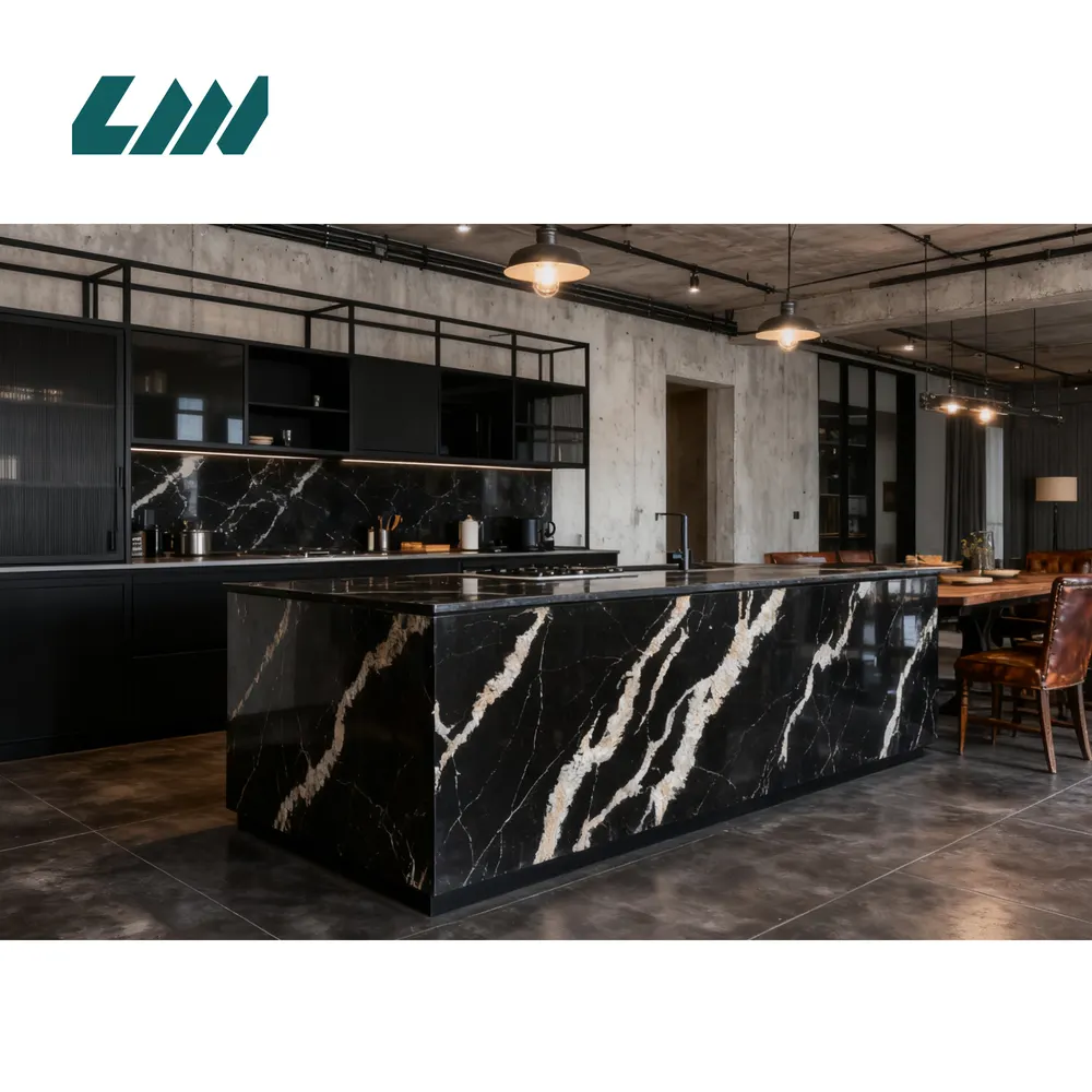 Stone-Look Engineered Quartz Slab 3200x1600mm