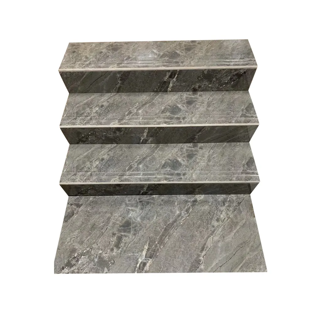 Marble-Look Porcelain Stair Tread Tile 470x1200mm