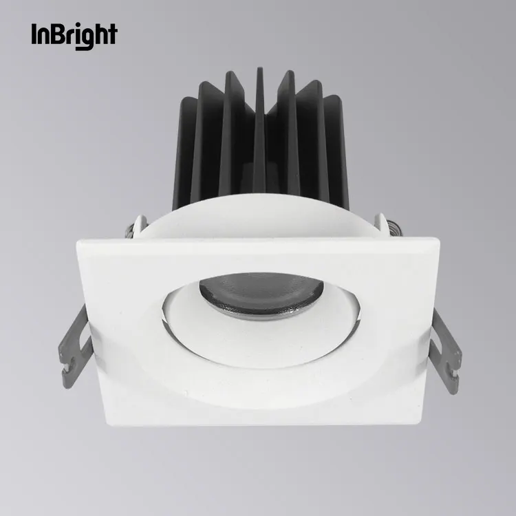 Anti-Glare Adjustable Recessed Square LED Downlight 8-25W