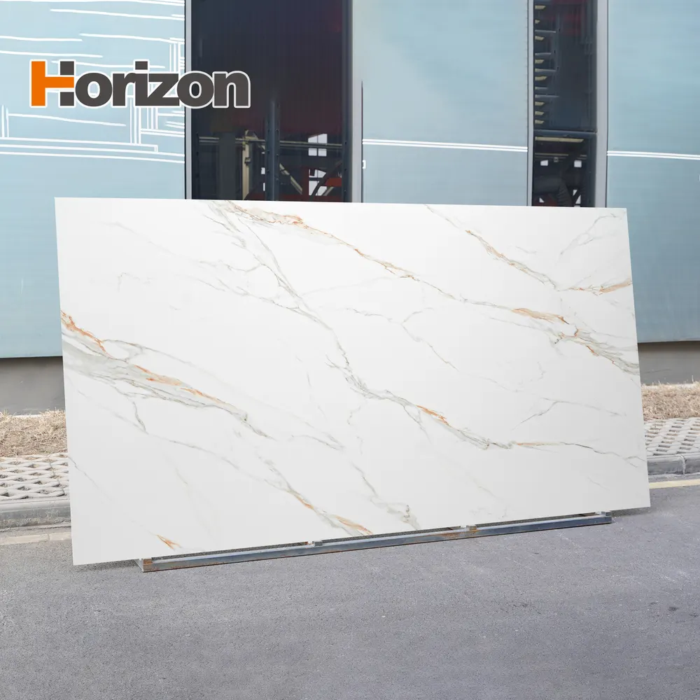 Calacatta Cream White Sintered Stone Slab 1600x3200mm