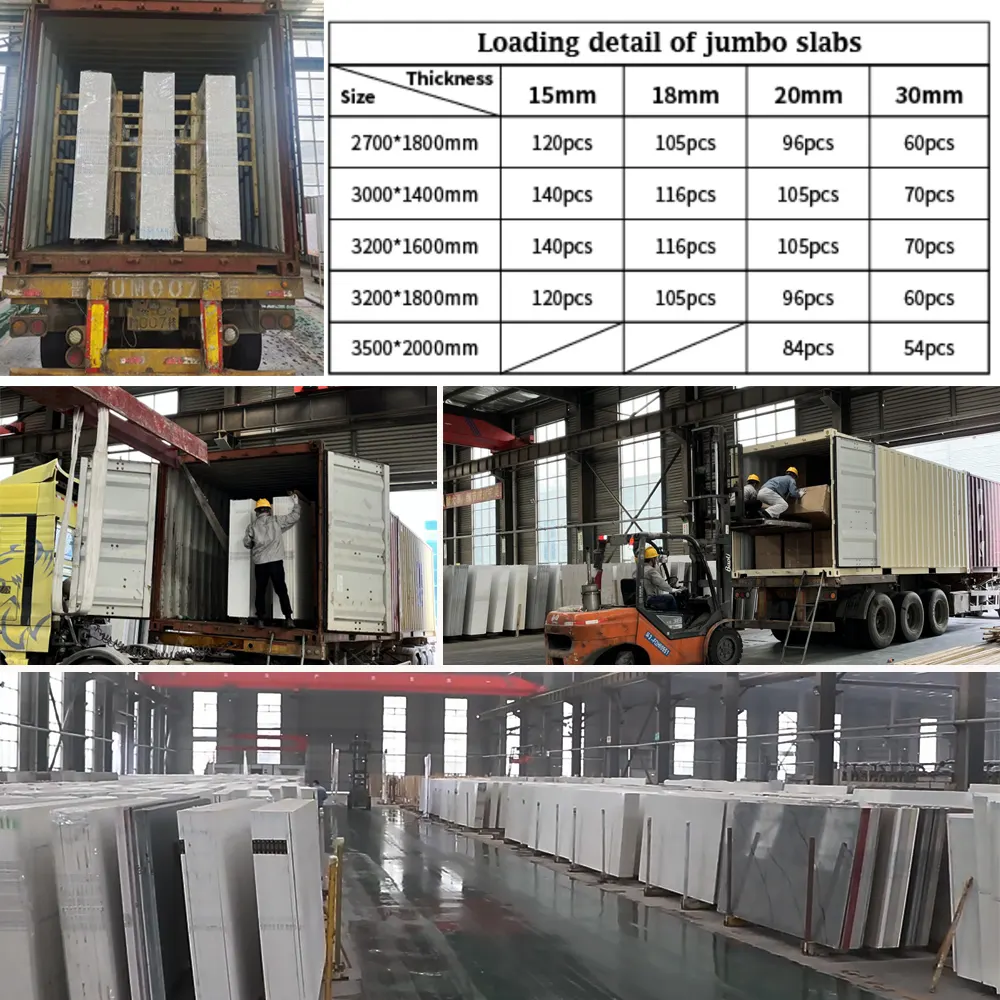 White Engineered Quartz Slab 3200x1600mm