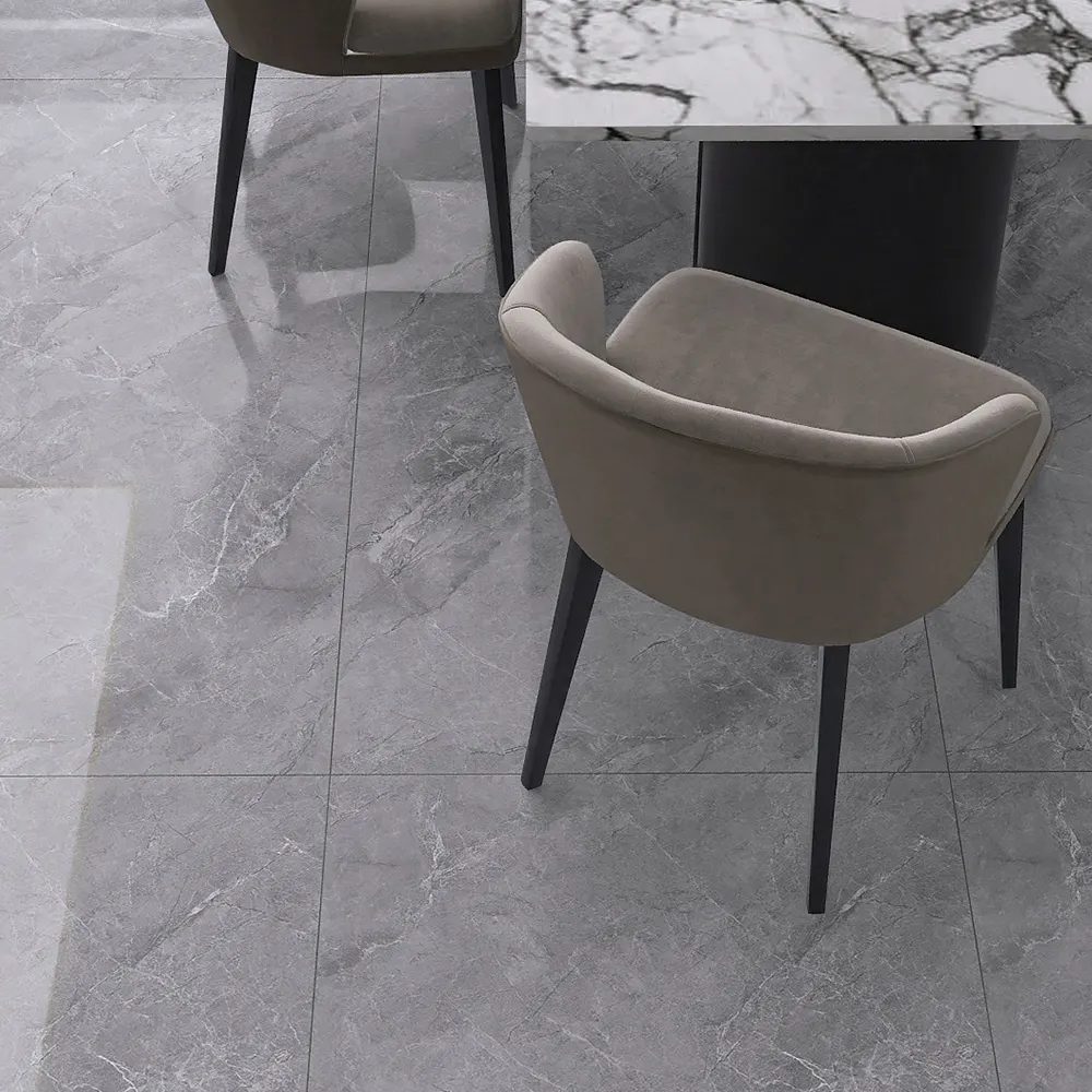 Stone-Look Polished Porcelain Floor Tile 750x1500mm