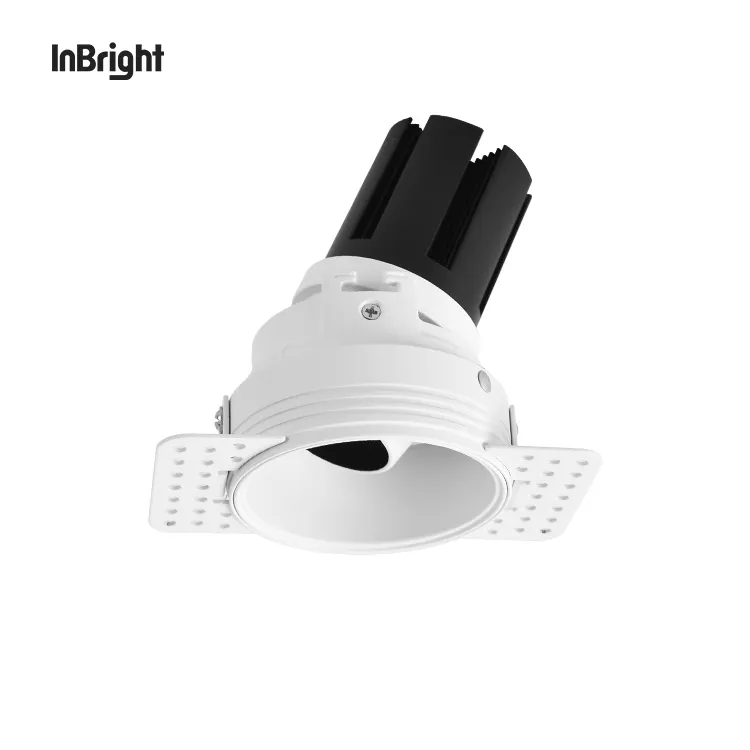 Anti-Glare Adjustable Trimless Dimmable LED Downlight 8-20W
