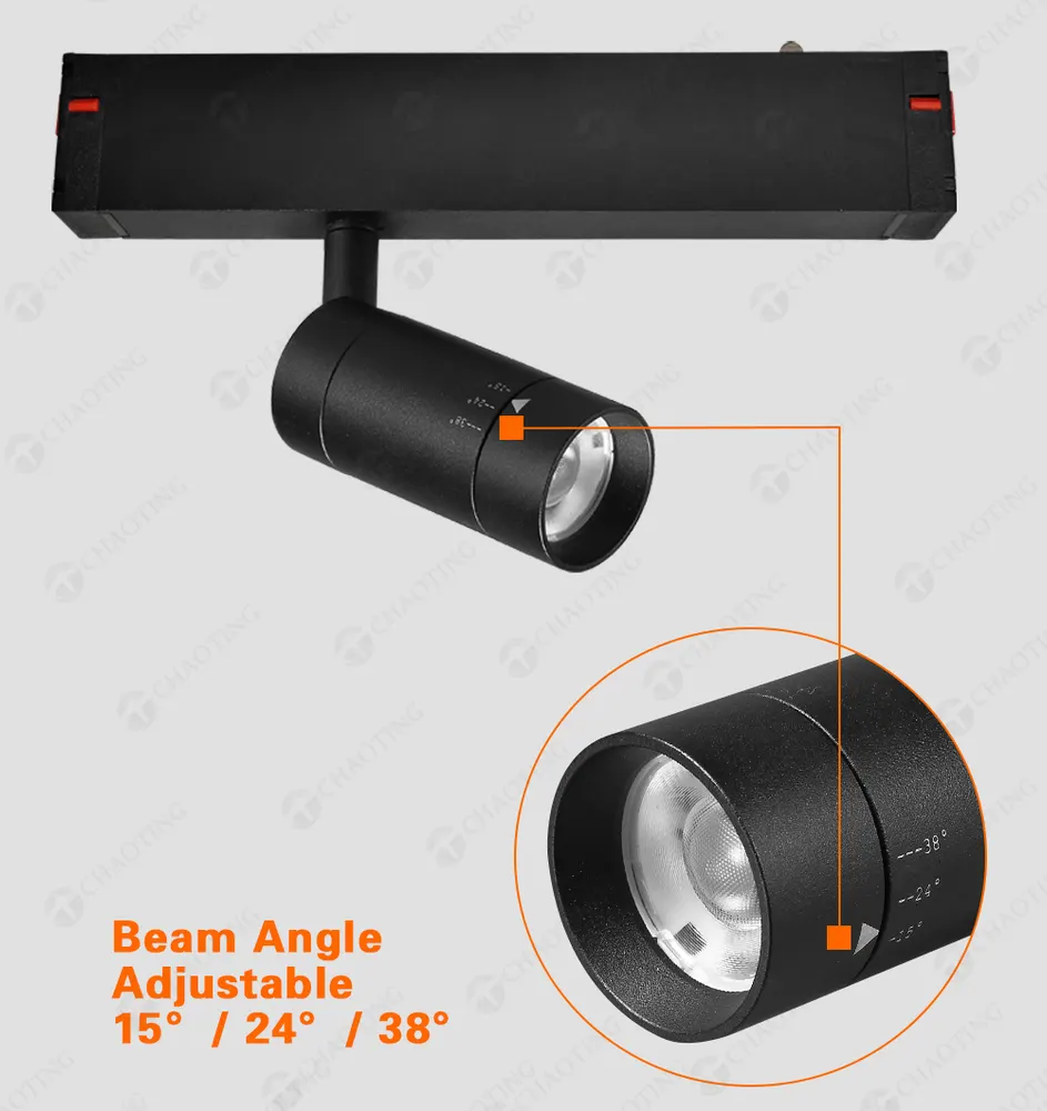 WiFi Dimmable Aluminum Magnetic COB LED Track Spotlight 7-27W 220V