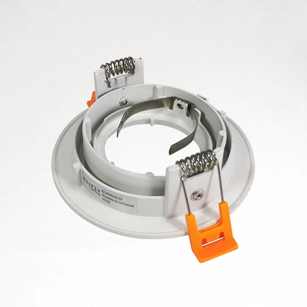 Anti-Glare Recessed Downlight Housing Black/White MR16/GU10 IP54 90mm