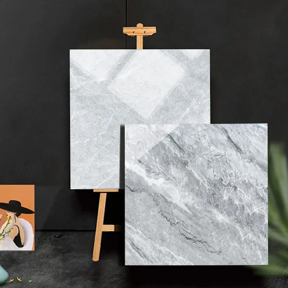 Marble-Look Porcelain Floor Tile 600x600mm