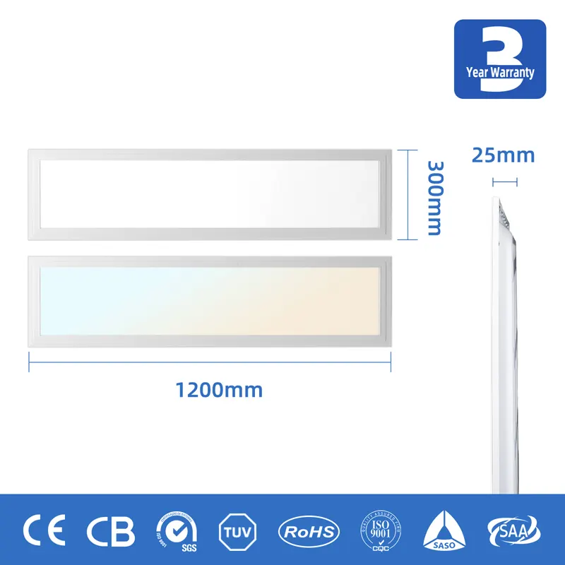 Slim Dimmable Aluminum LED Panel Light 595x60/600x600mm 36-72W