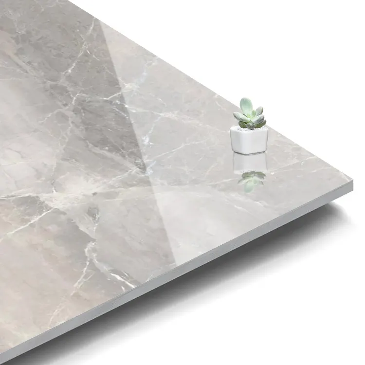 Marble-Look Gray Porcelain Floor Tile 800x800mm