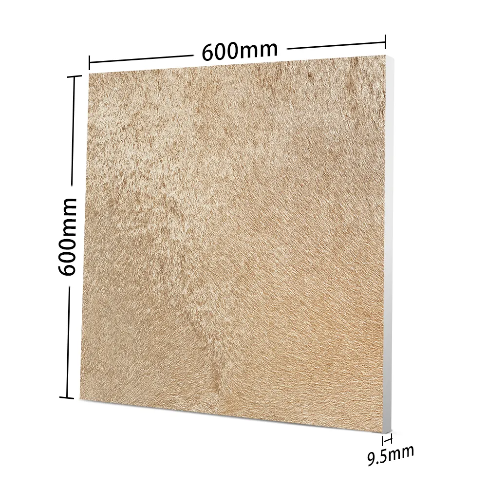 Non-Slip Wood-Look Glazed Porcelain Floor Tile 600x600mm