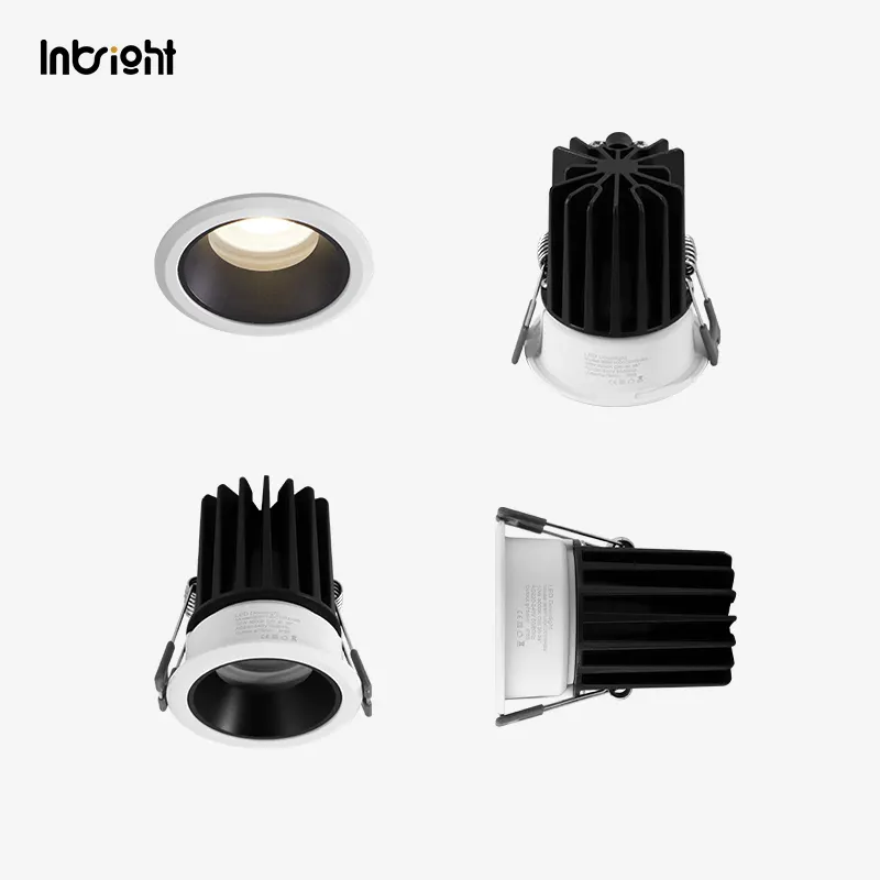 Adjustable Dimmable Recessed COB LED Downlight 8W IP65