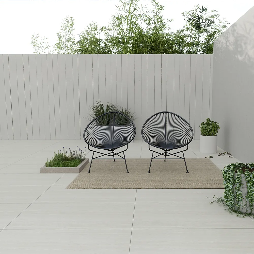 Non-Slip Stone-Look Porcelain Outdoor Tile 60x120cm