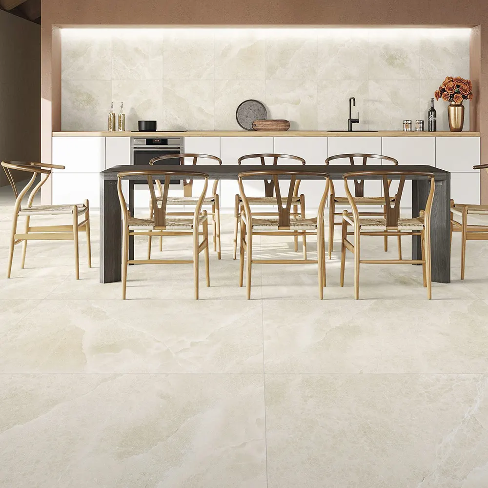 Non-Slip Stone-Look Matte Ceramic Outdoor Tile 600x1200mm