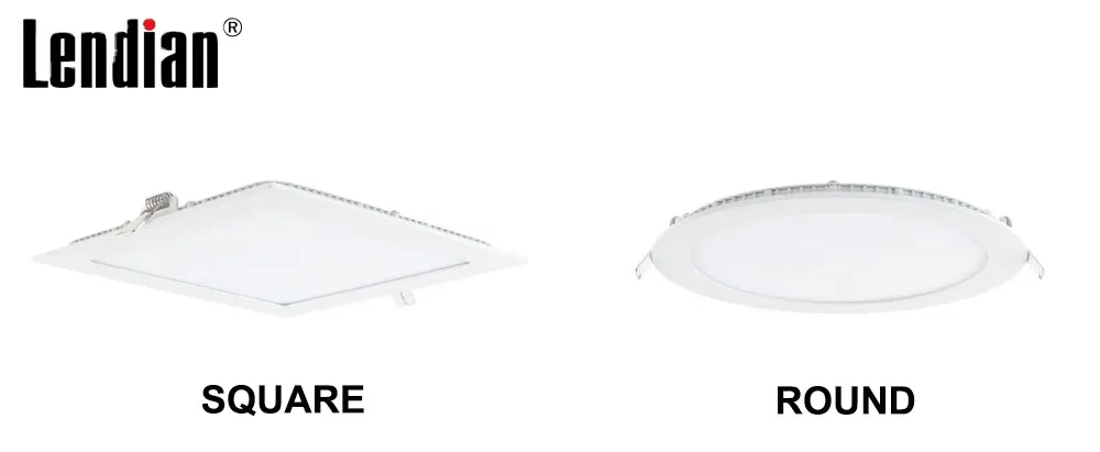 Recessed Aluminum LED Ceiling Light 600x600 6-48W 4000K