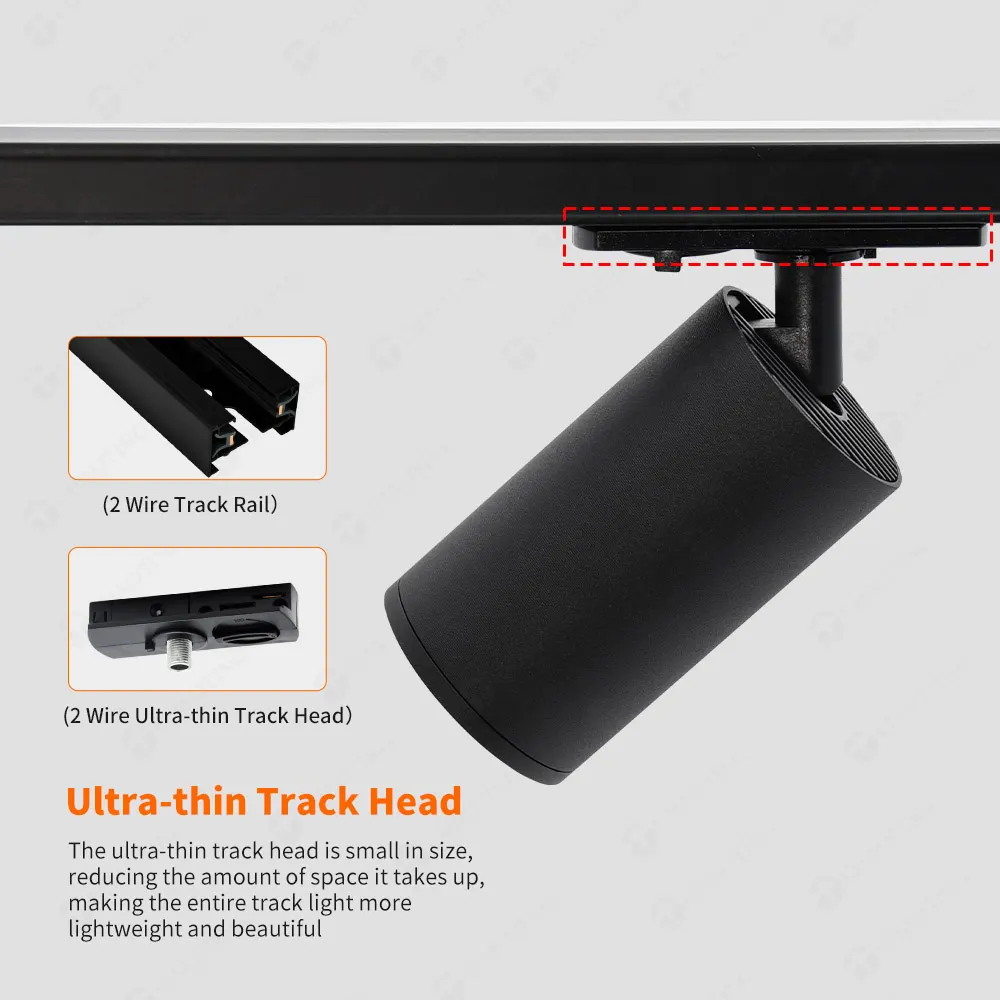 Adjustable Aluminum COB LED Track Spotlight 10-30W