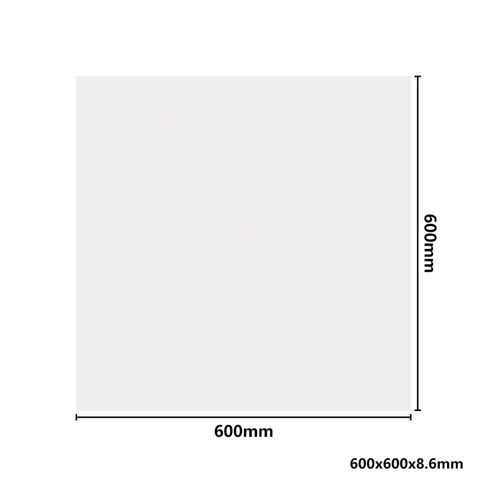 Stone-Look White Polished Porcelain Floor Tile 600x600mm